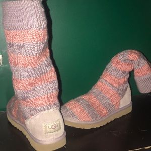 PINK & PURPLE UGG WOMANS 7 GREAT CONDITION